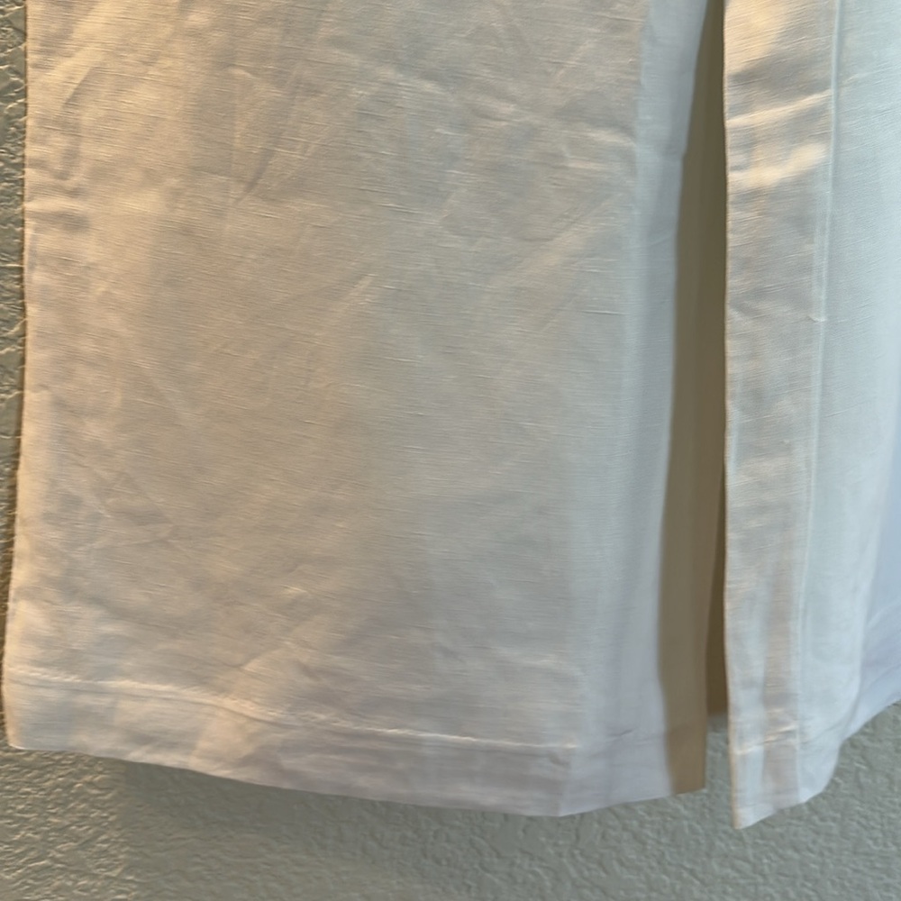 Ann Taylor White Wide-Leg Chino Pants - Picture 5 of 5